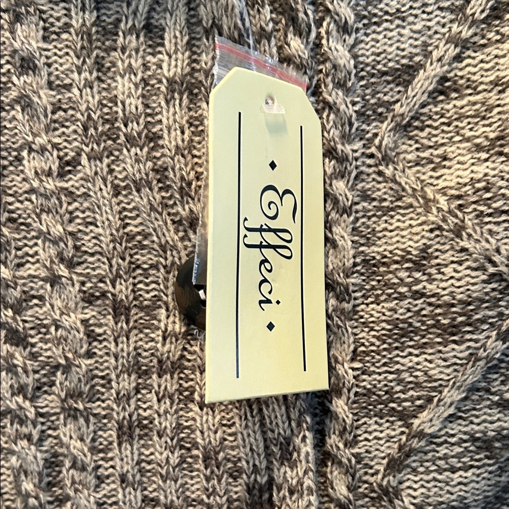 NWT Effeci Knit Cardigan with Hood - Picture 5 of 5